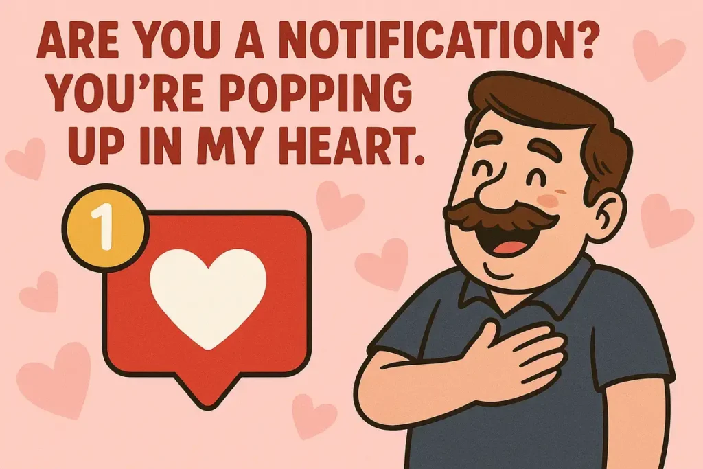 Are you a notification? You’re popping up in my heart.