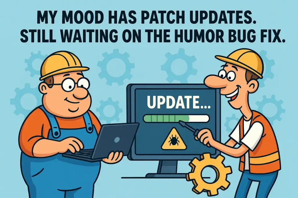 cartoon fixing humor bug
