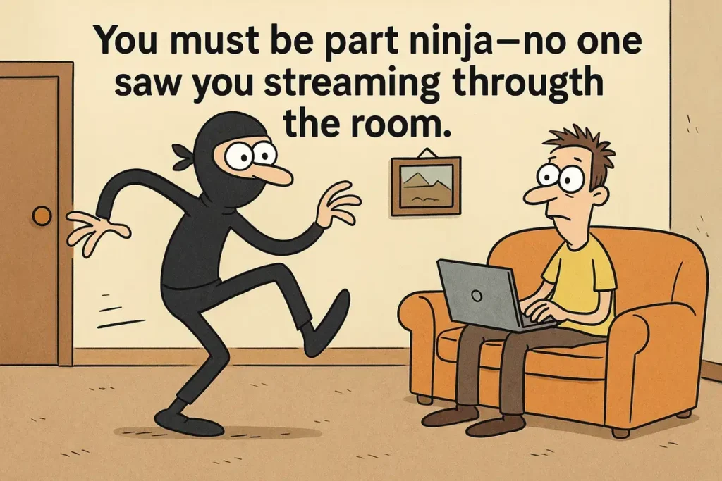 funny ninja roast joke cartoon