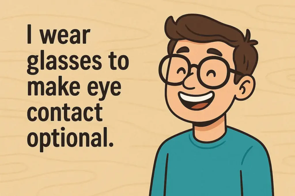 boy laughing at hilarious optometry jokes