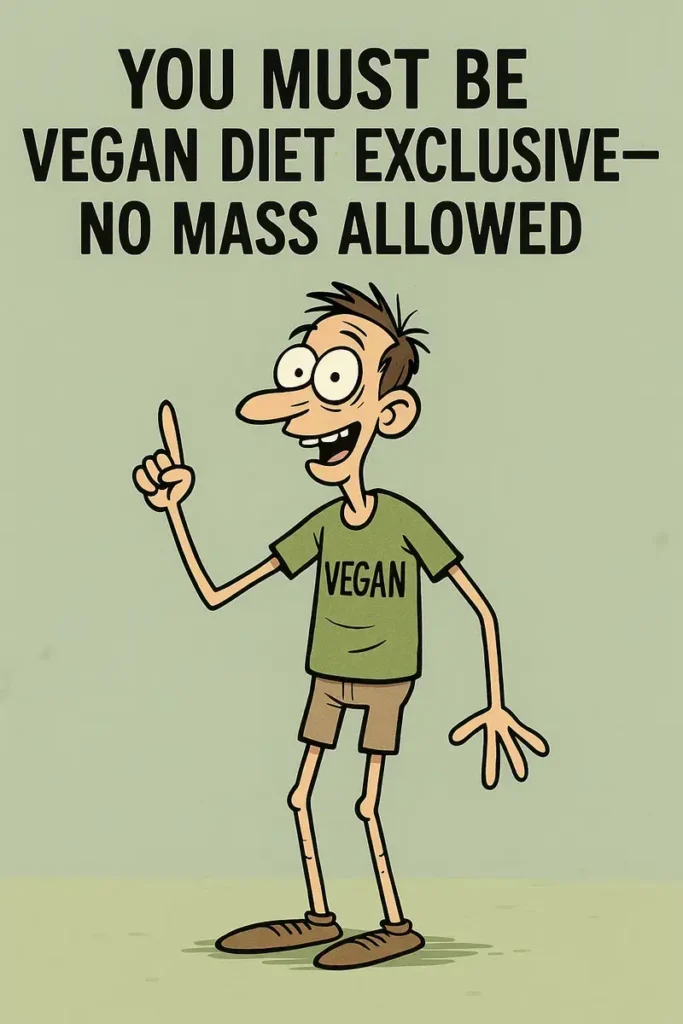 skinny vegan cartoon