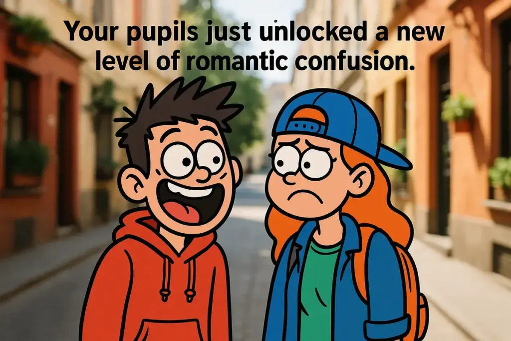 Your pupils just unlocked a new level of romantic confusion.