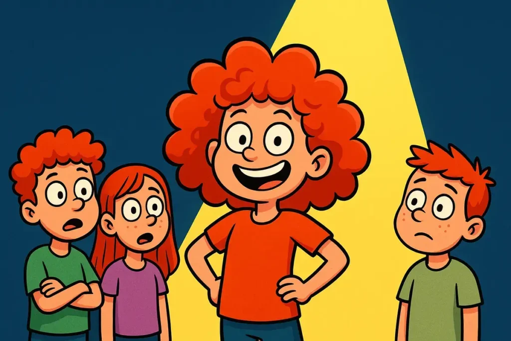 One-Liner Red Head Giggles