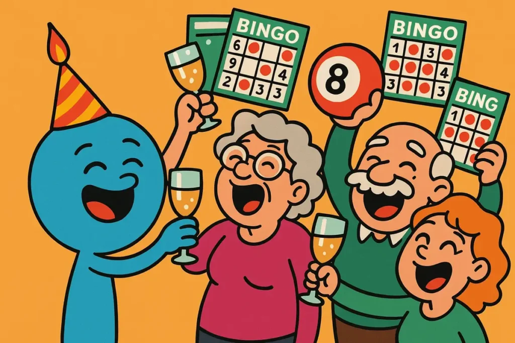 Bingo Puns and Captions for Birthday Party