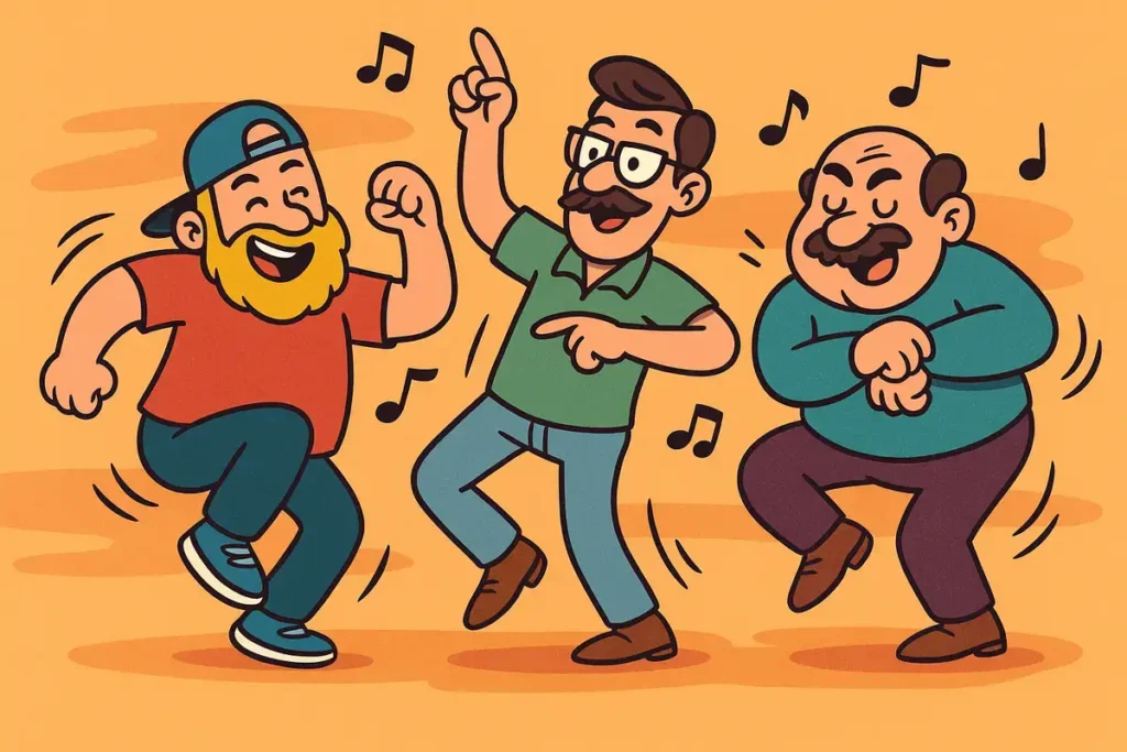 Dancing reels skyrocket when uncles show unique moves.