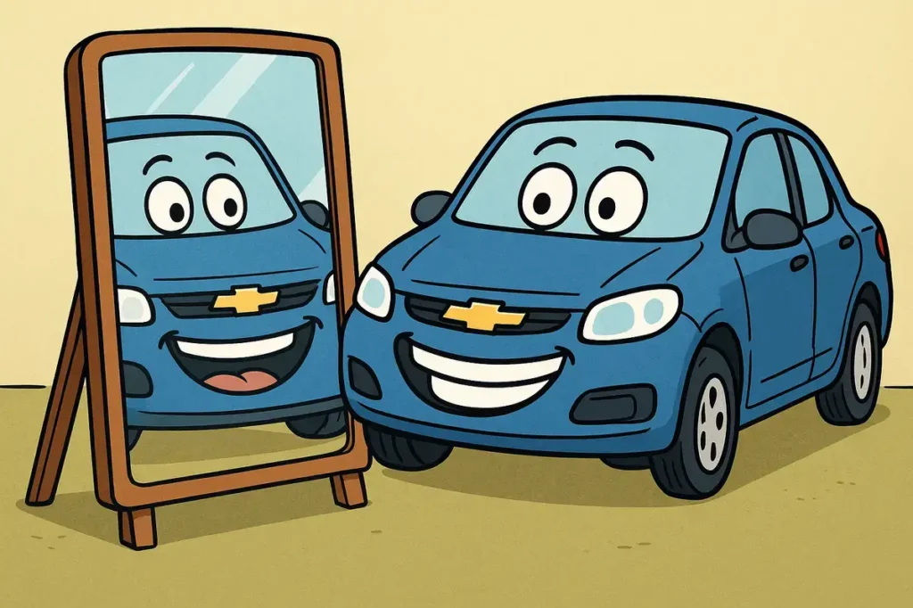 Mirrors reflect all the trending smiles.