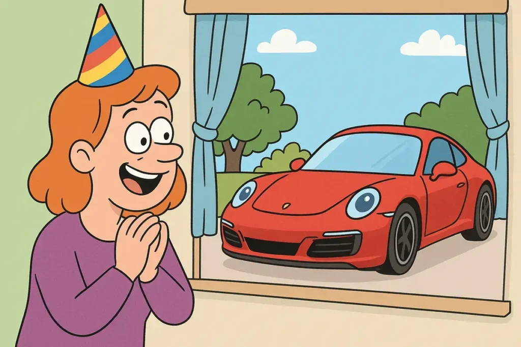 Porsche Jokes and Captions for Birthday Party
