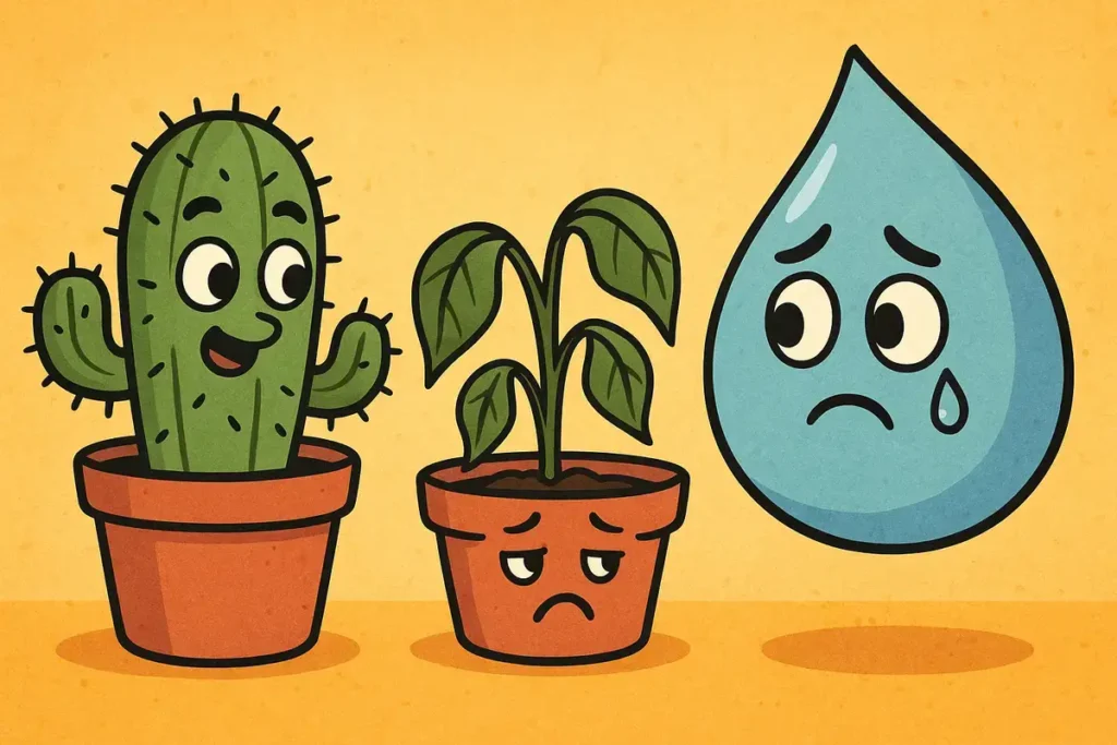 Plants gossip when I forget watering.