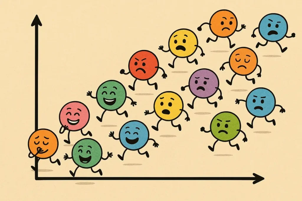 Scatterplot told a joke, everyone dispersed.