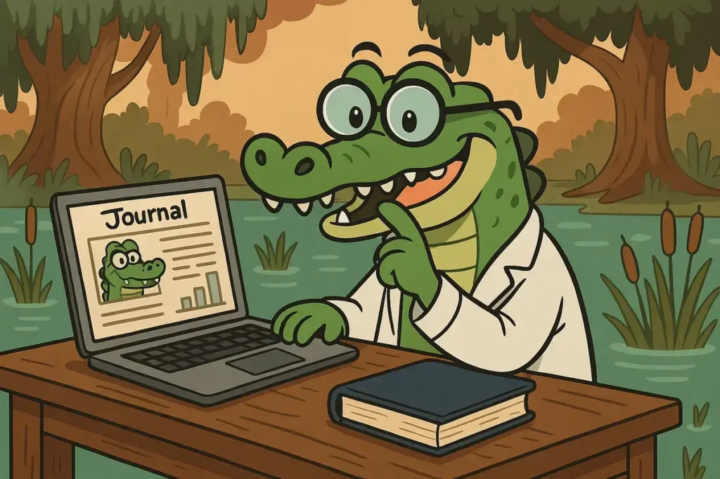Scientists gator publishes research on swamp psychology.