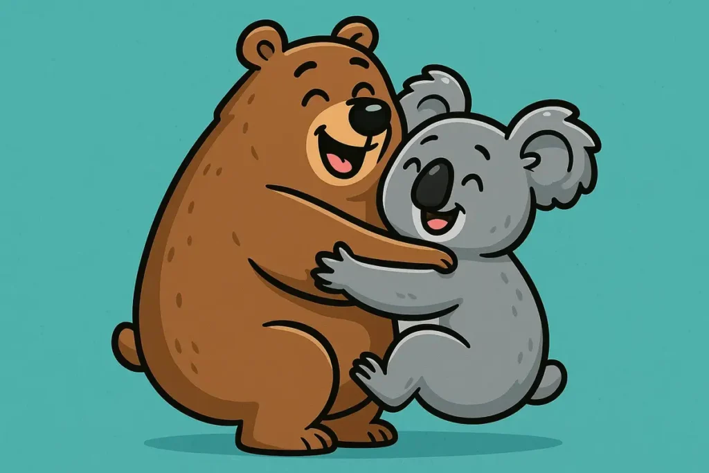 A koala hug cures any mood instantly.