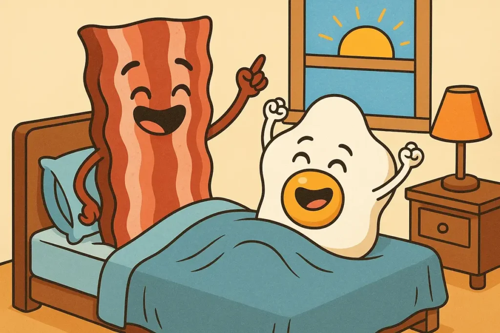 Bacon dreams come true every morning.
