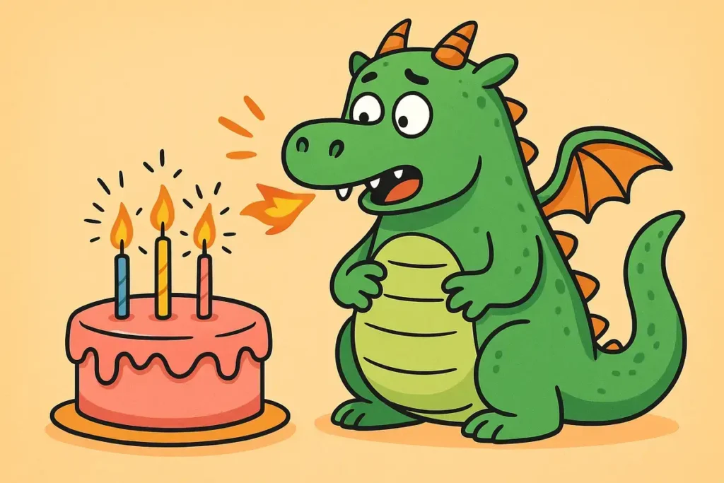 Cake candles feel like tiny sparks.