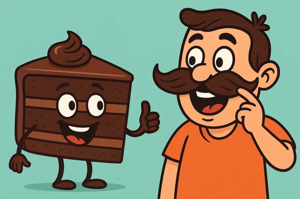 Birthday smiles grow alongside whiskers now.