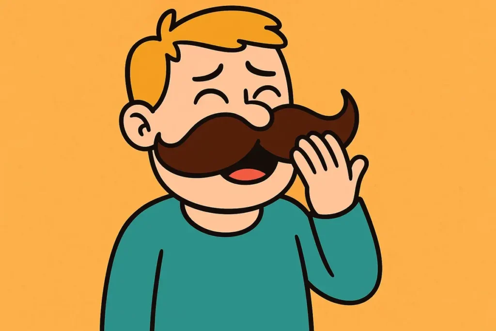 Funny Mustache Puns & Jokes One Liner 2025