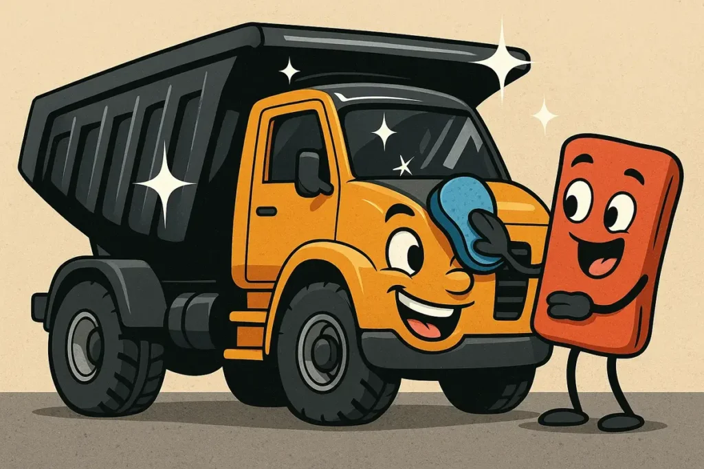 Quartzlike shine gives the truck a glossy finish.