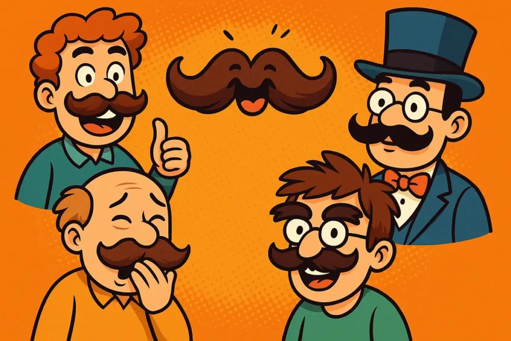 Smile with mustache, capture life beautifully.