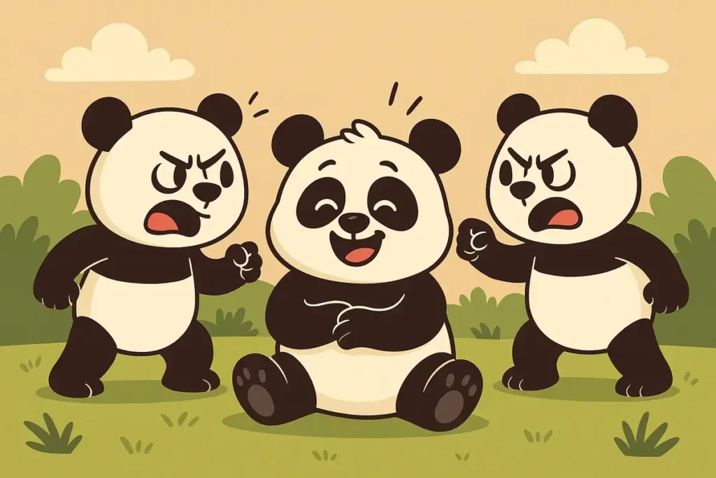 Why don’t pandas fight? They can’t bear conflict.
