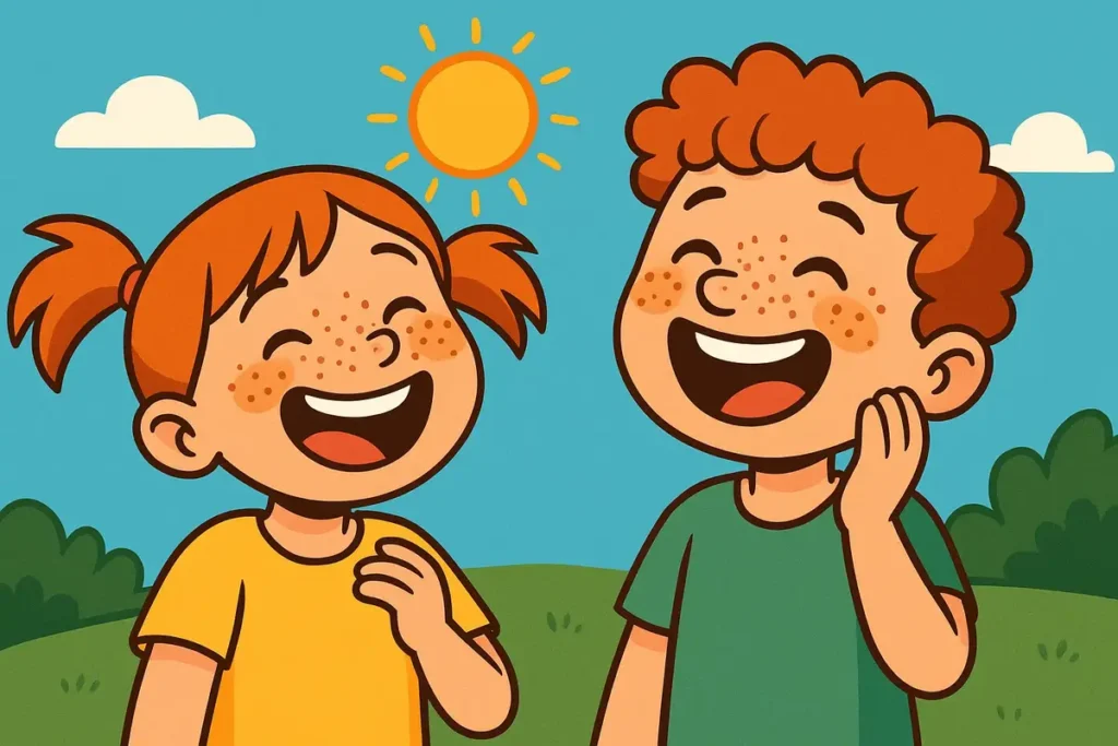 Sun-kissed and giggle-ready.